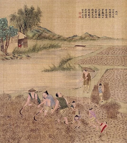 Chinese silk painting, c1650-1726