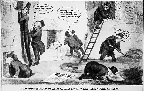 CHOLERA EPIDEMIC, 1832. A London Board of Health Hunting After Cases Like Cholera