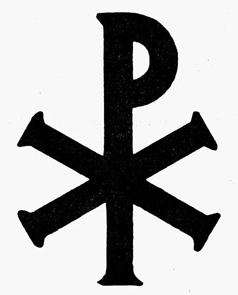 CHRISTIAN MONOGRAM. Xpistos, Greek monogram for Christ