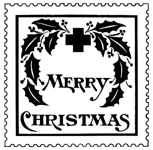 CHRISTMAS SEAL, 1907. American Lung Association Christmas seal, 1907