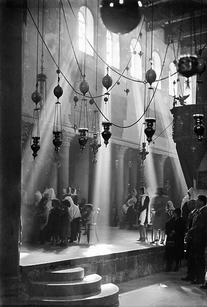 CHURCH OF THE NATIVITY. Christmas services at the Church of the Nativity in Bethlehem