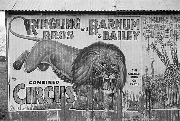 CIRCUS ADVERTISEMENT, 1936. Poster for the Ringling Bros. and Barnum & Bailey Circus in Alabama
