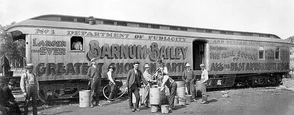CIRCUS TRAIN from Barnum & Baileys Greatest Show on Earth, c. 1905