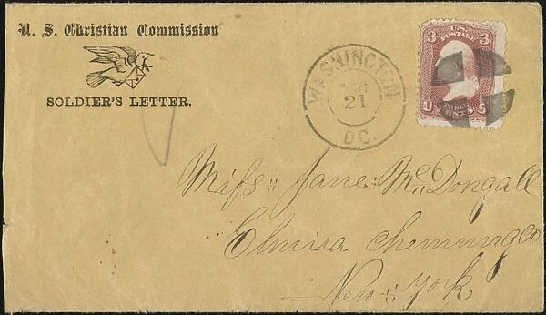 CIVIL WAR LETTER, c1863. American Civil War soldiers letter sponsored by the U