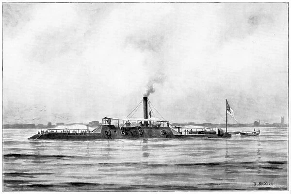CIVIL WAR: MOBILE BAY, 1864. The Confederate ironclad ram Tennessee, captured at the Battle of Mobile Bay, August 5, 1864