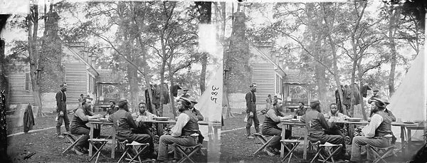 CIVIL WAR: SECRET SERVICE. Secret Service men at General Follers house in Cumberland Landing