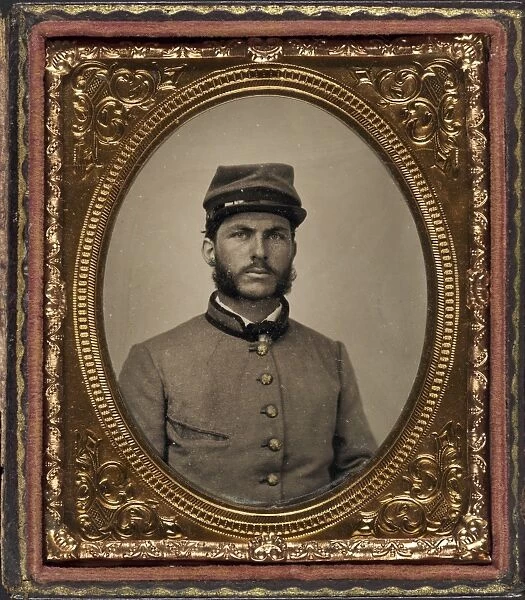 CIVIL WAR: SOLDIER, c1862. Portrait of Private R