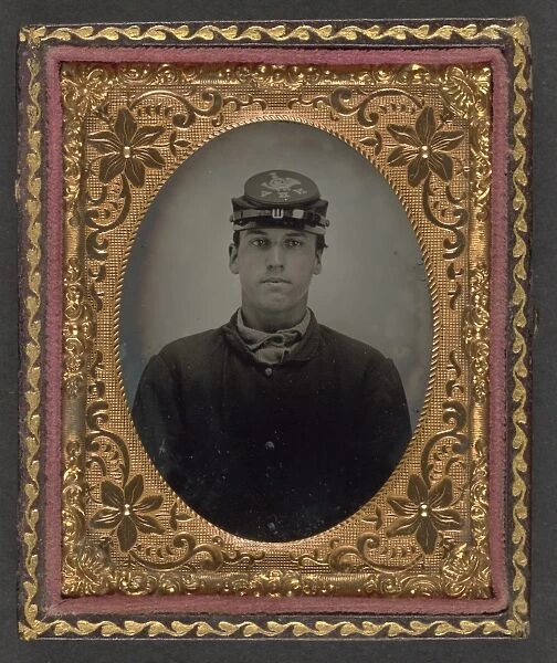 CIVIL WAR: SOLDIER, c1863. Lorenzo Hawkins of the 12th New Hampshire Volunteer Infantry