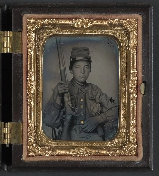 CIVIL WAR: SOLDIER, c1863. Portrait of Sergeant William T. Biedler, 16 years old