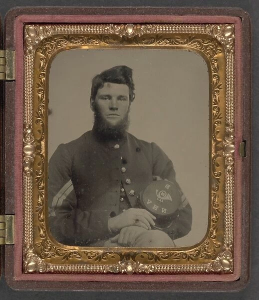 CIVIL WAR: SOLDIER, c1863. Portrait of a Union Army soldier wearing a corporals uniform