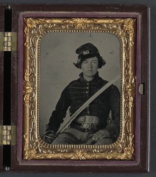 CIVIL WAR: SOLDIER, c1863. Portrait of a Union soldier wearing a musicians uniform