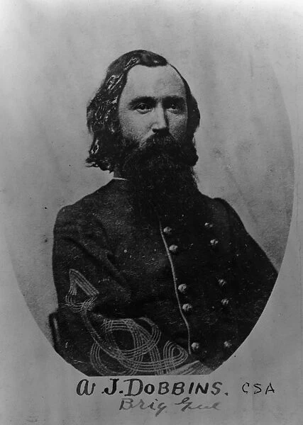 CIVIL WAR: SOLDIER, c1865. Portrait of a Confederate army officer, identified as