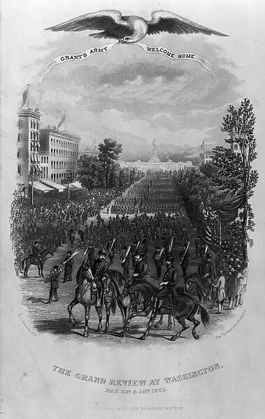 CIVIL WAR: UNION ARMY, 1865. Parade of Union troops in Washington, D. C. May 1865
