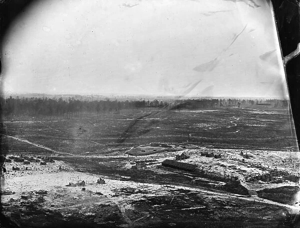 CIVIL WAR: VIEW, C1863. View from signal tower of Petersburg, Virginia. Photograph