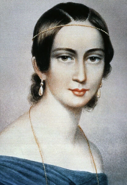 CLARA SCHUMANN (1819-1896). German pianist and composer. Mrs. Robert Schumann: lithograph, 19th century