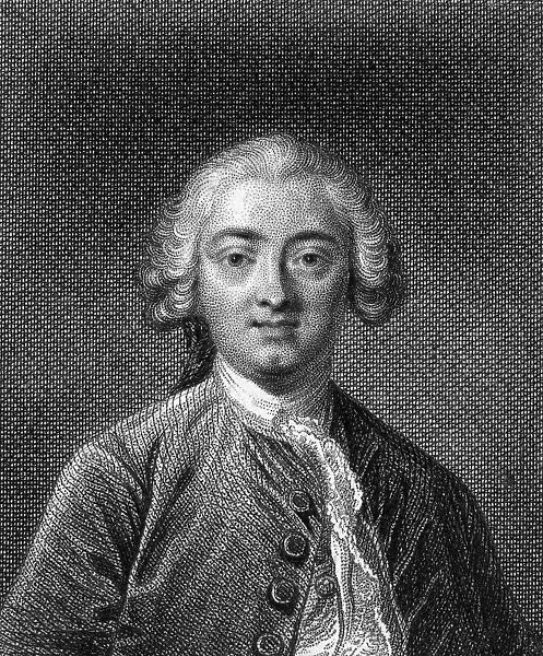 CLAUDE ADRIEN HELVETIUS (1715-1771). French philosopher. Steel engraving, French, 19th century