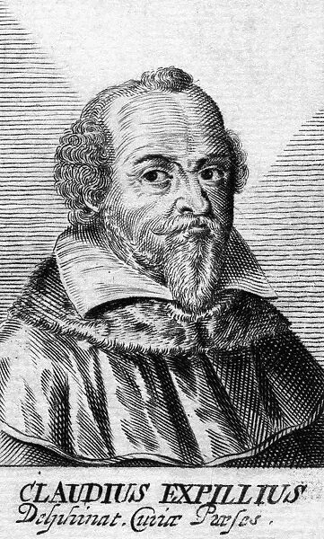 CLAUDE EXPILLY (1561-1636). French poet and magistrate. Undated engraving