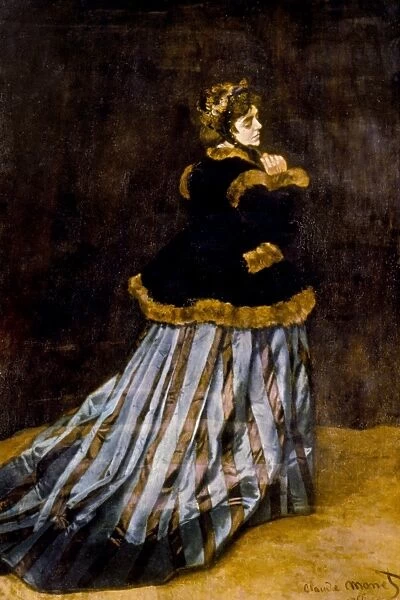 CLAUDE MONET: CAMILLE, 1866. Oil on canvas
