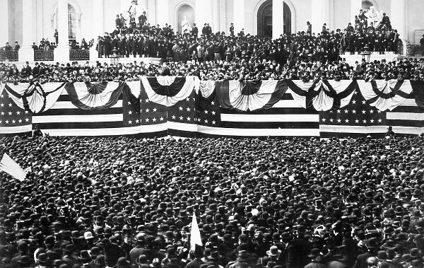 CLEVELANDs INAUGURATION. The inauguration of Grover Cleveland as 22nd President of the United States at Washington, D. C. 4 March 1885