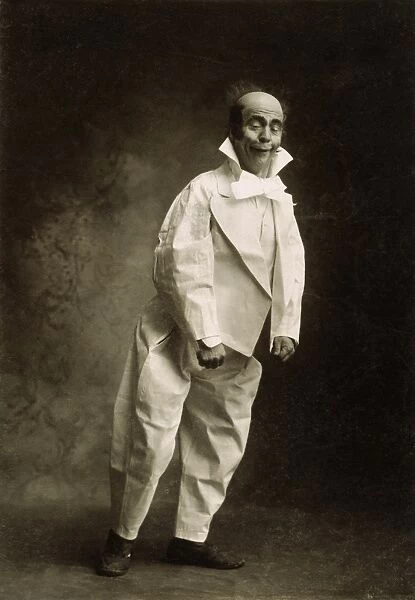 CLOWN, JOHNNY RAY. Johnny Ray, a circus clown. Photographed in the late 19th century