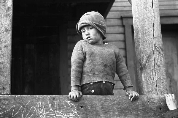 COAL MINERs SON, 1939. Kempton, West Virginia. Photograph by John Vachon, May 1939