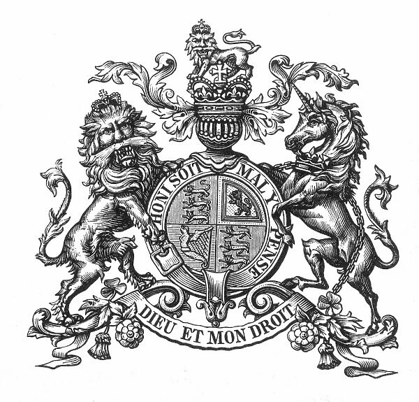 COAT OF ARMS: GREAT BRITAIN. Late 19th century