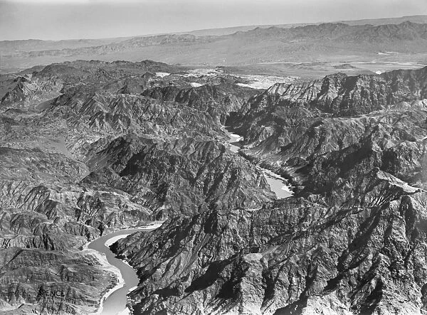 COLORADO: BOULDER CANYON. View of the Colorado River Basin at Boulder Canyon in Colorado