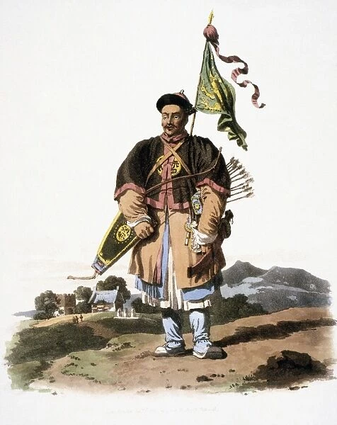 in His Common Dress. Lithograph, 1802, after a pen-and-wash drawing by George H. Mason