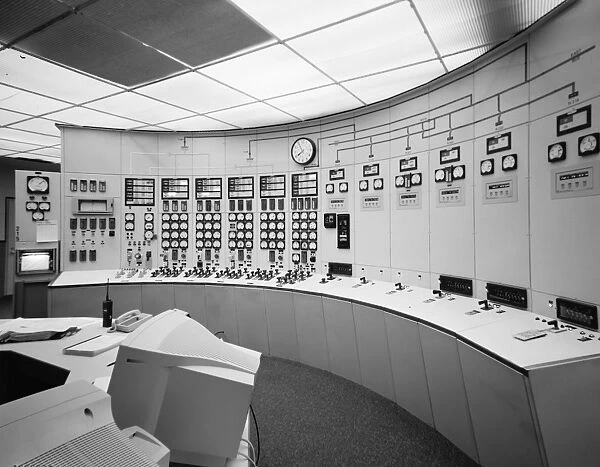 COMPUTER ROOM, 1999. Main control switchboard and operators desk at the Washington