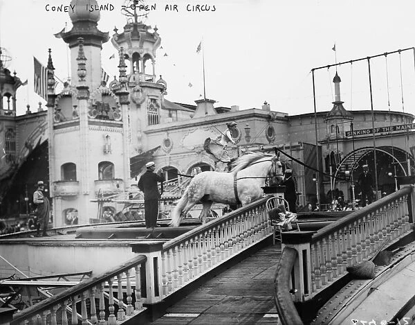 CONEY ISLAND: CIRCUS, c1910. The open-air circus at Coney Island in Brooklyn, New York