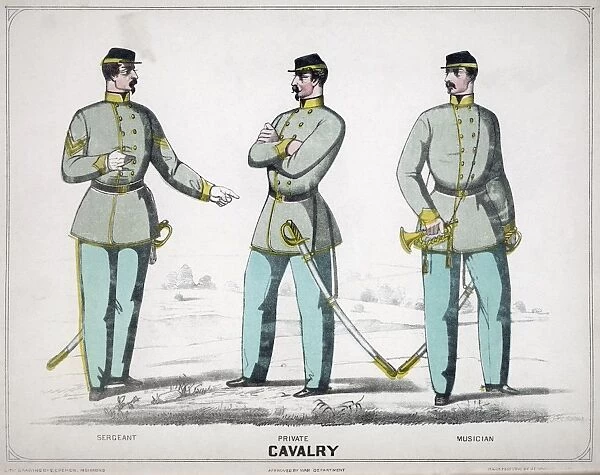 CONFEDERATE UNIFORMS, 1861. Confederate Army cavalry uniforms for the rank of colonel