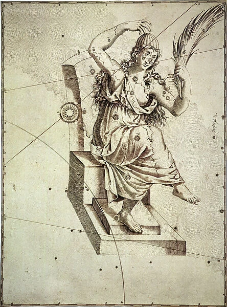 CONSTELLATION: CASSIOPEIA. The constellation Cassiopeia: engraving from Johann Bayers celestial atlas, Uranometria, 1603