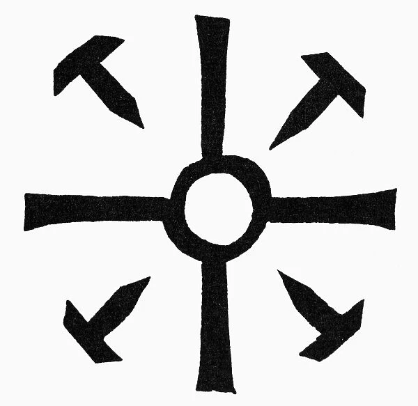 COPTIC CROSS. A Coptic cross used by Christian Gnostics in Egypt