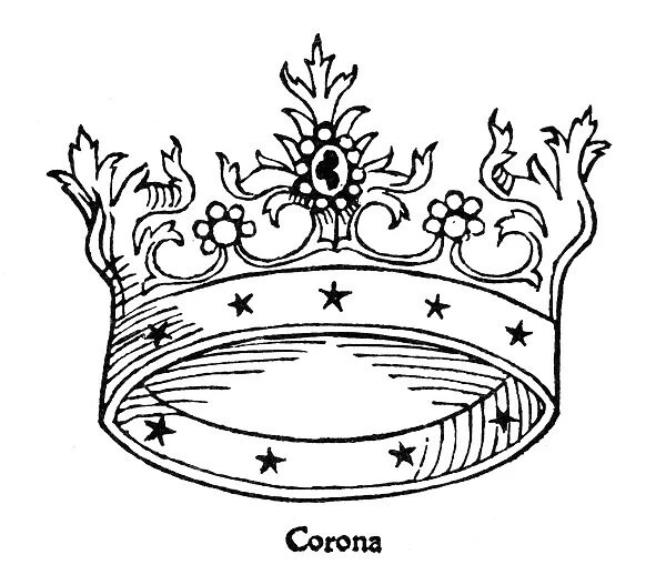 CORONA BOREALIS, 1482. Figuration of Corona Borealis