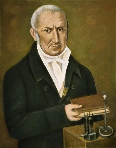 COUNT ALESSANDRO VOLTA (1745-1827). Italian physicist. Portrait by an unknown artist
