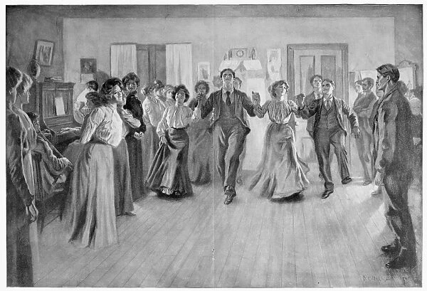 COUNTRY DANCE, 1901. Illustration, American, 1901
