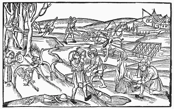 COUNTRY LIFE, 1504. Woodcut, 1504
