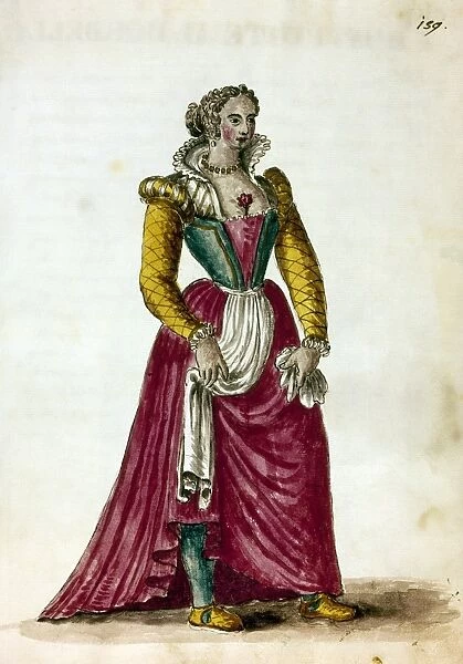 COURTESAN, 18TH CENTURY. A Venetian courtesan