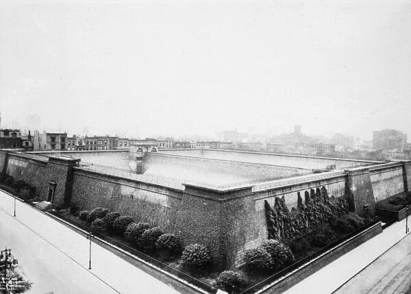 CROTON RESERVOIR, 1898. The Croton Reservoir on Murray Hill between 40th and 42nd
