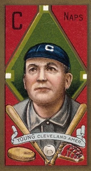 CY YOUNG (1867-1955). Denton True Cy Young. American baseball player. Baseball card