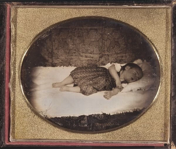 DAGUERREOTYPE: BABY, 1844. Portrait of William Mitchell McAllister as an infant