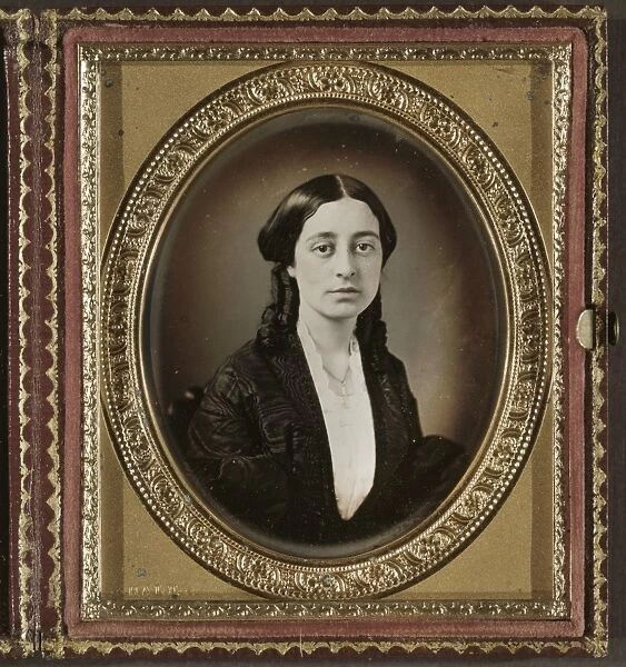 DAGUERREOTYPE: WOMAN. Portrait of Mary Susan Everett Abbot. Daguerreotype by Luther Holman Hale