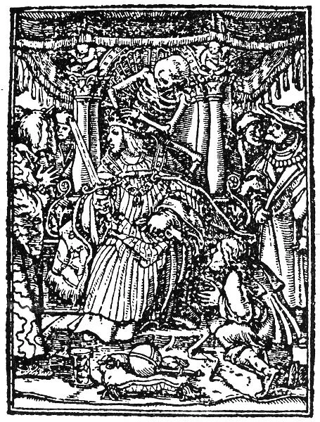 DANCE OF DEATH, 1538. Death and the Emperor