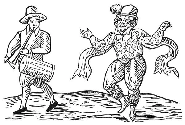 DANCE: THE MORRIS, 1600. William Kemp dancing the Morris