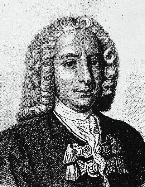 DANIEL BERNOULLI (1700-1782). Swiss mathematician. Aquatint after a contemporary portrait