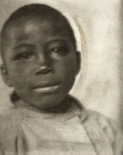 DAY: BOY, 1905. Portrait of a boy. Platinum print by F. Holland Day, 1905