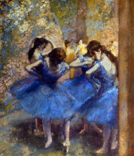 DEGAS: BLUE DANCERS, c1890. Oil on canvas by Edgar Degas