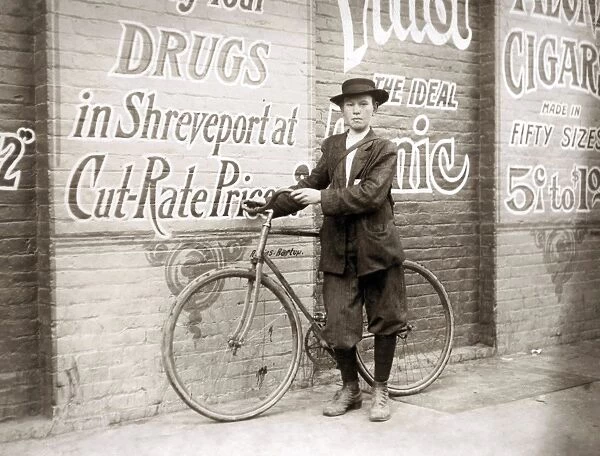 DELIVERY BOY, 1913. A thirteen-year-old delivery boy for Shreveport, Louisiana