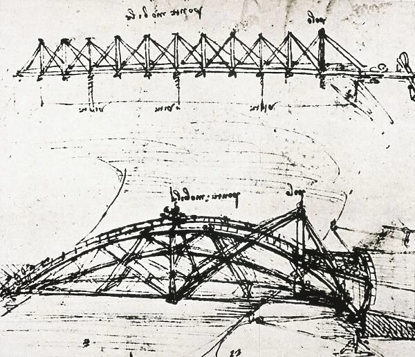 Designs by Leonardo da Vinci for bridges