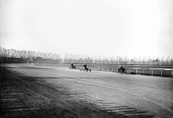 DETROIT: AUTO RACE, c1902. Reimers Loco winning a five mile race at Grosse Pointe